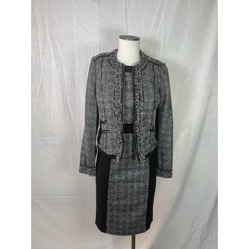 White House‎ Black Market Career Sheath Dress & Jacket Sheath Sz 2- Jacket Sz 4